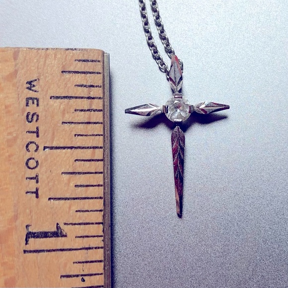 Silver Cross Necklace. - Picture 3 of 7